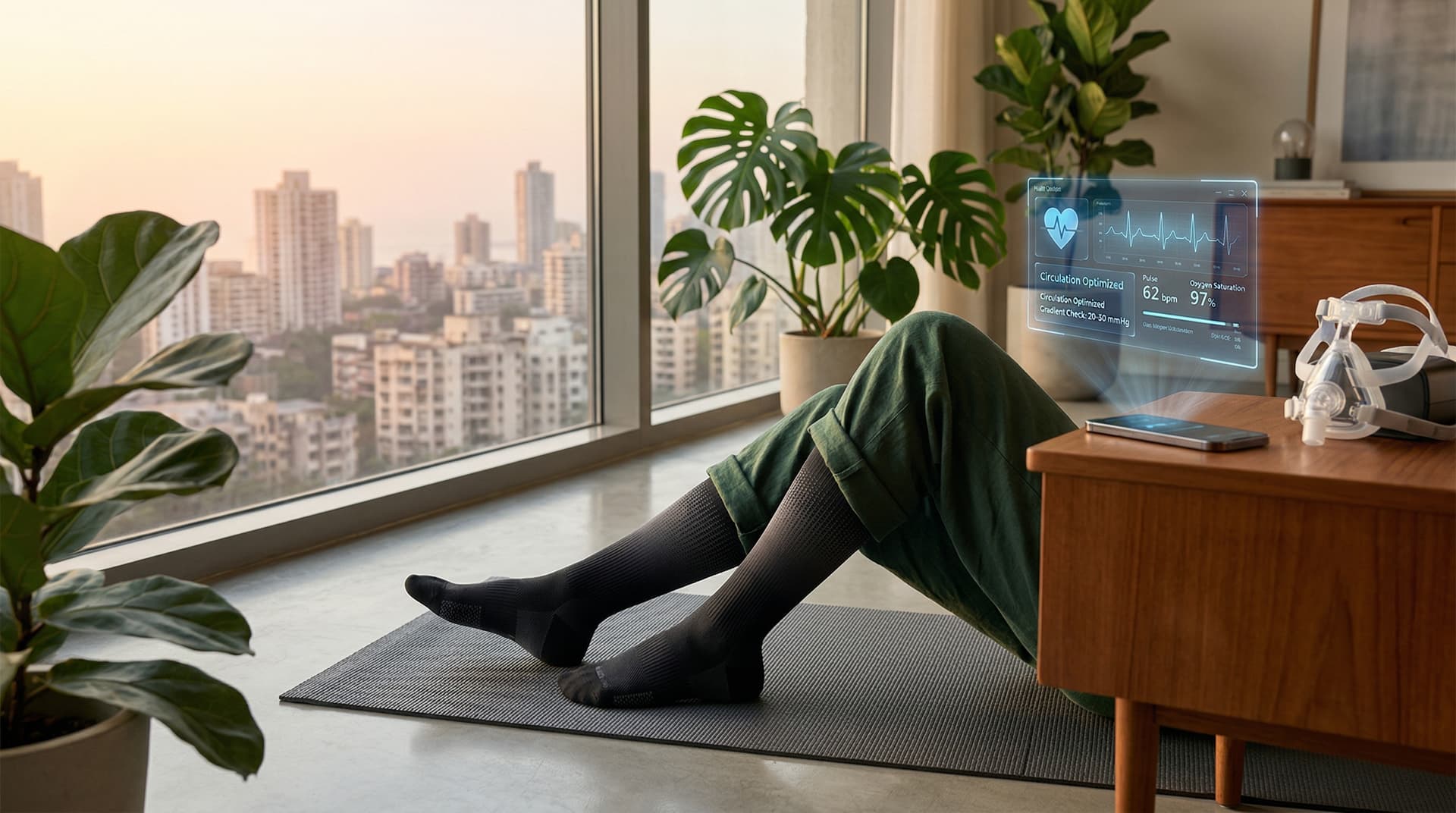 AI CPAP Predictor Drives South Asian Compression Socks Surge