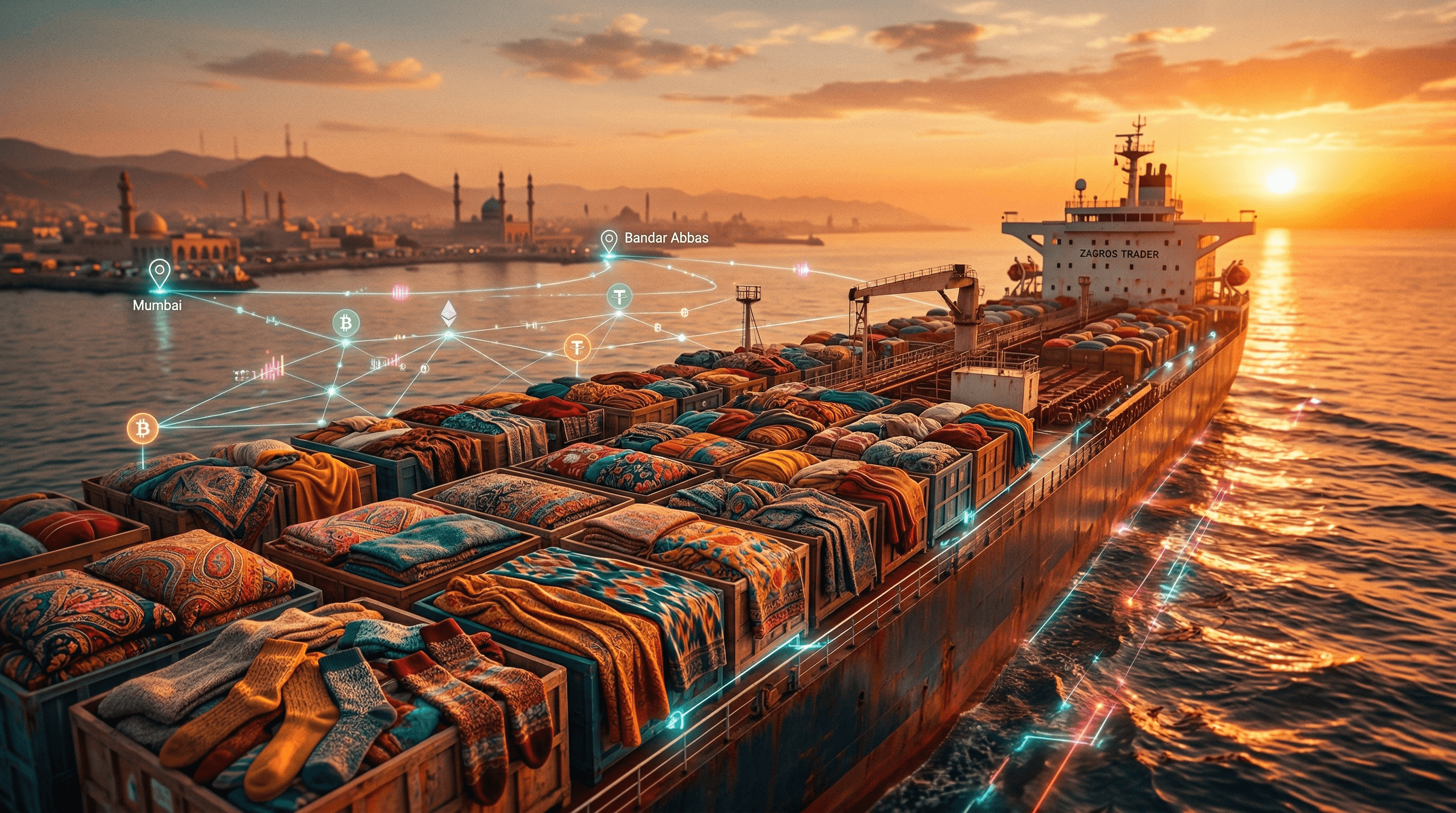 Iran's Crypto Tanker Tolls Boost South Asian Sock Exports