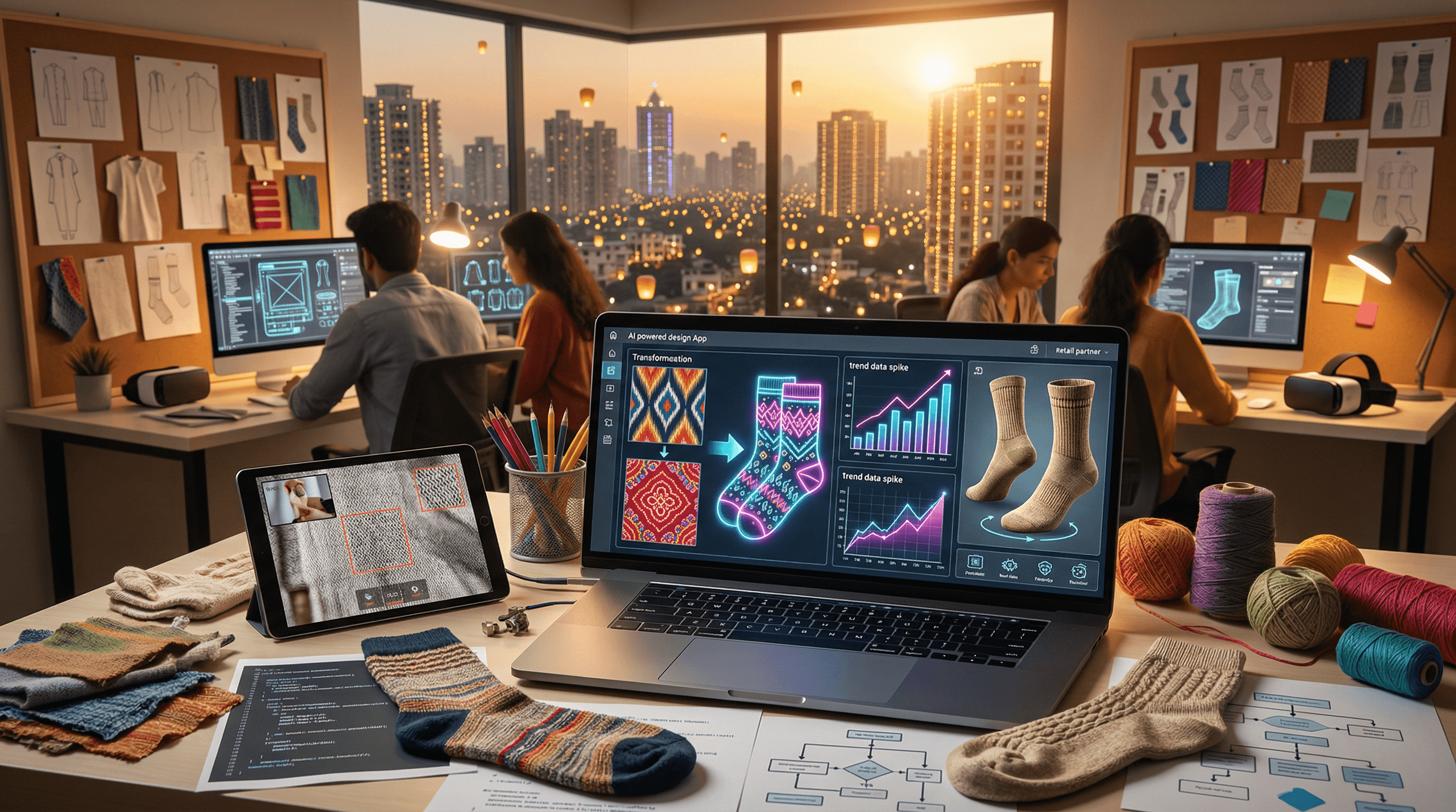 Muhlenberg Online AI Degree Launches for South Asian Sock Designers