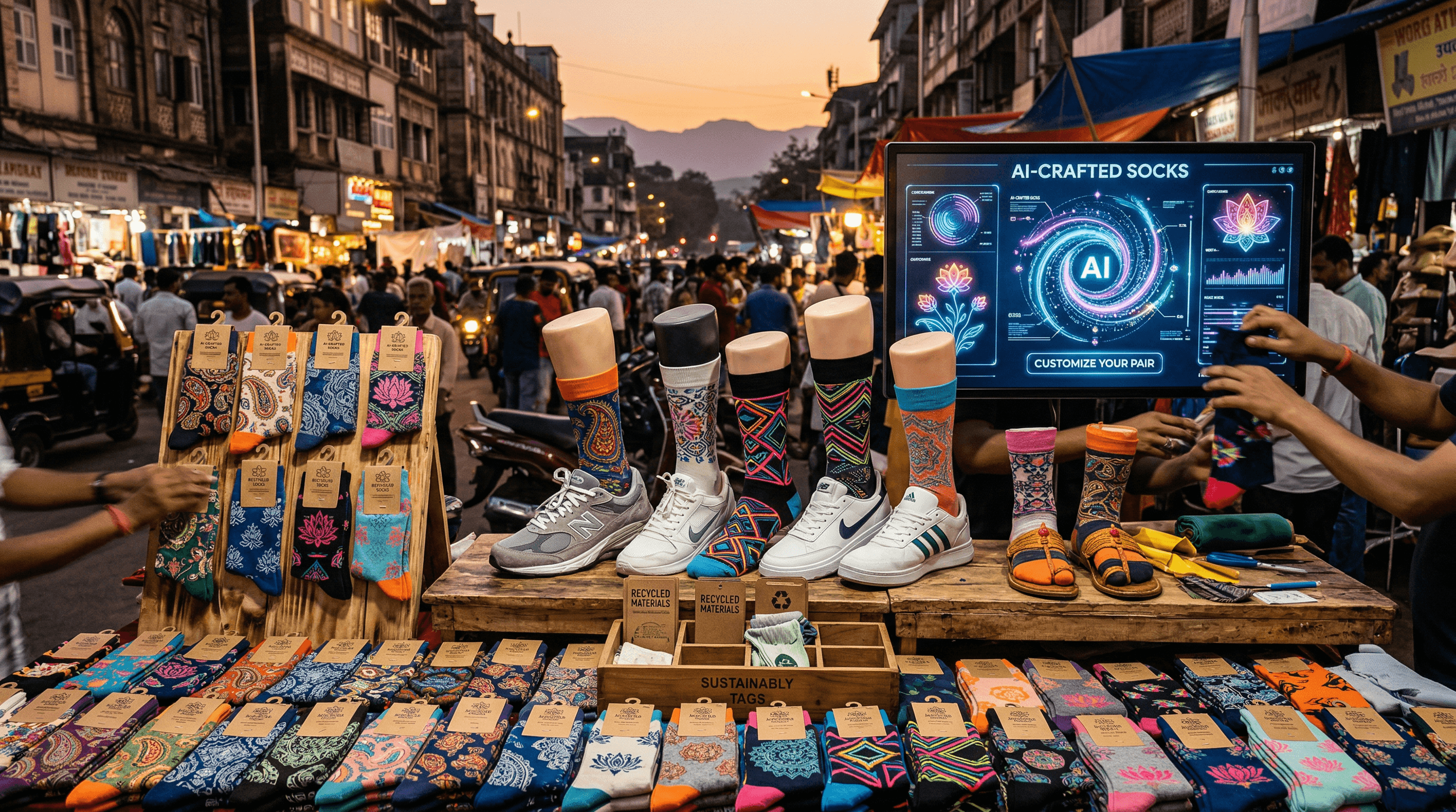 Provo AI Custom Socks Target South Asia Fashion Boom