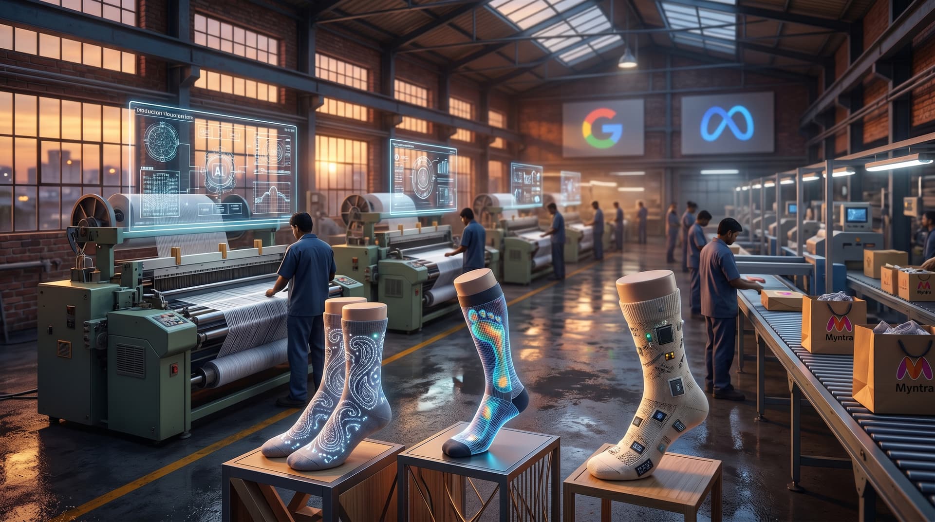 Trump AI Mergers Drive 25% Surge in India's ₹85,000 Cr Smart Socks Market