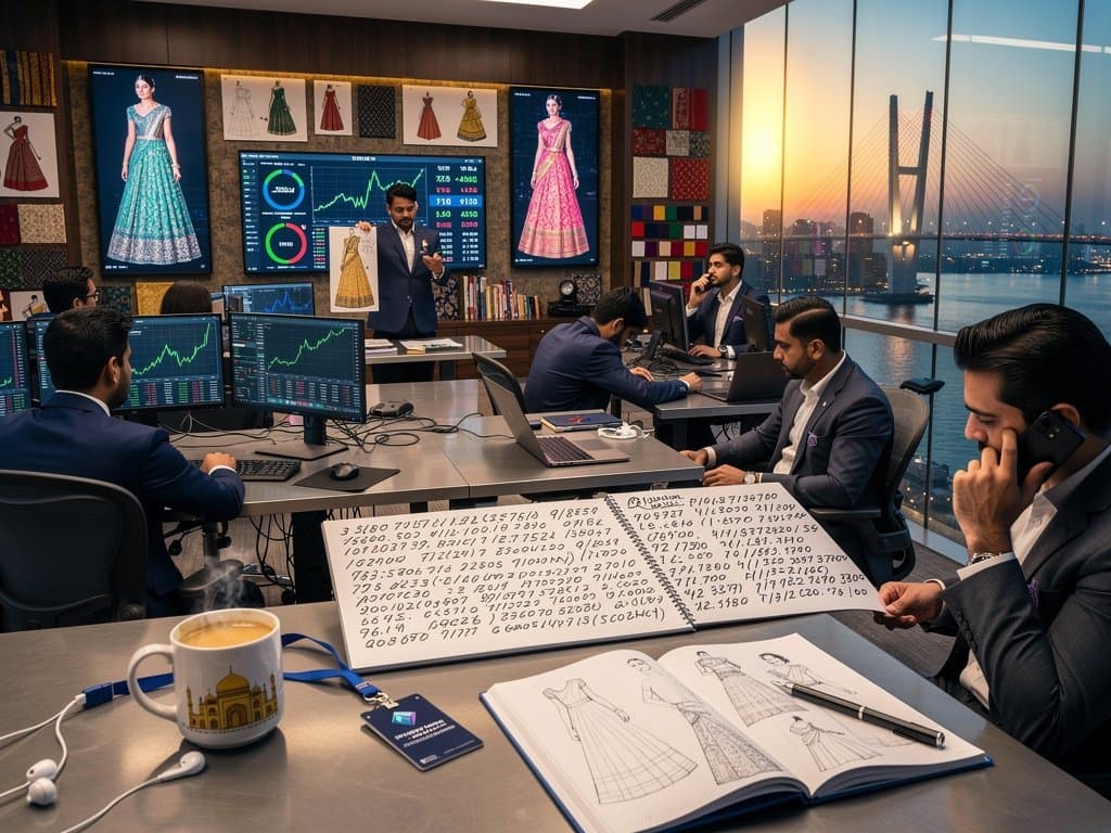 Mumbai traders track NFT scams South Asia fashion amid BTC $75,690 rise, Fear 33, handloom blockchain charts on screens