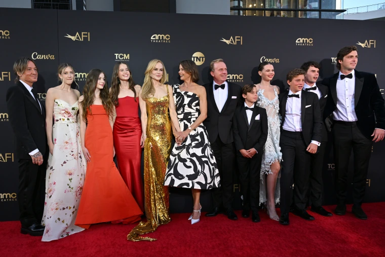 Nicole Kidman’s Daughters Rose Kidman-Urban and Faith Margaret Kidman-Urban Make Their Red Carpet Debut At AFI Award Ceremony